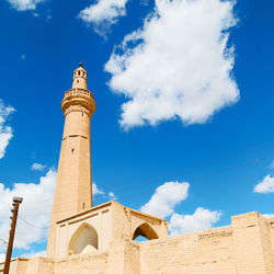 Low angle view of historic building against sky