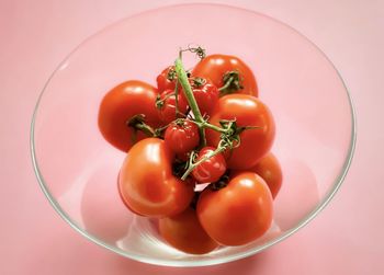 Directly above shot of tomatoes in bowl