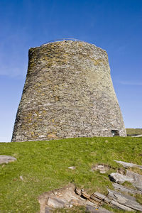 Low angle view of old ruin building