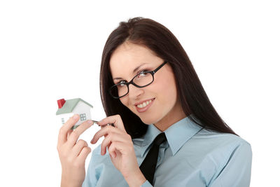 Portrait of a smiling young woman
