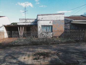 Houses against sky