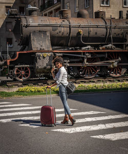 Woman with suitcase