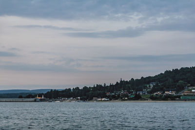 Scenic view of sea against sky