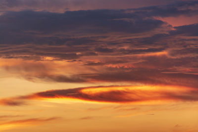 Cloudscape against sky during sunset
