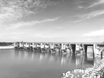 Scenic view of river against sky