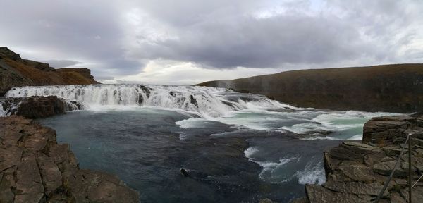 Scenic view of snow covered landscape