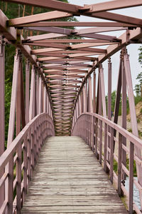 Empty footbridge