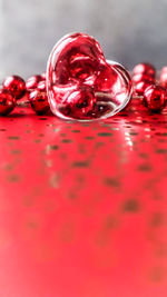 Close-up of glass of water on table