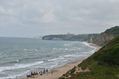 Scenic view of sea against sky
