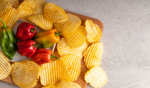 Close-up of fruits in plate on table