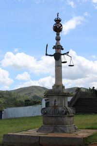 View of sculpture against sky