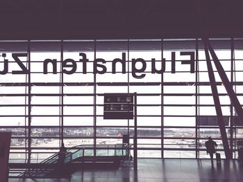 Information sign at airport