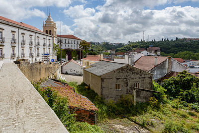Buildings against sky in city