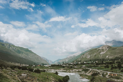 Scenic view of landscape against sky