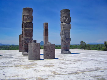 View of historical building against blue sky