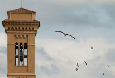Low angle view of built structure against sky