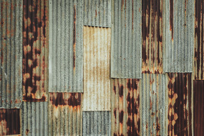 Full frame shot of rusty metal