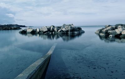 Panoramic view of sea against sky