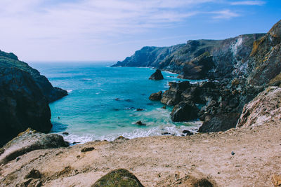 Scenic view of sea against sky