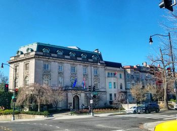 View of building against blue sky