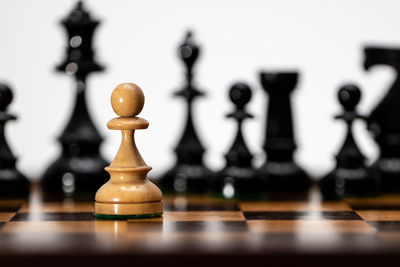 Close-up of chess board