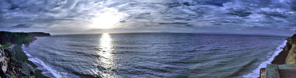 Scenic view of calm sea against sky