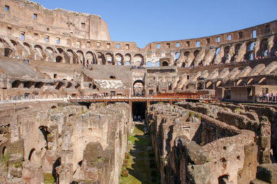 Inside the colosseum