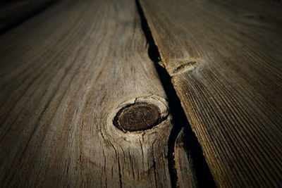 Full frame shot of old wooden plank