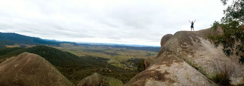 Scenic view of mountain against sky