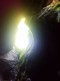 Light painting against sky