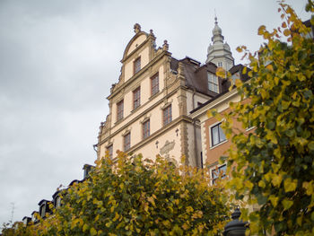 Low angle view of historic building against sky