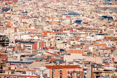 High angle view of townscape