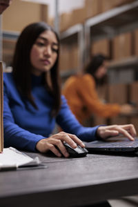 Young woman using mobile phone