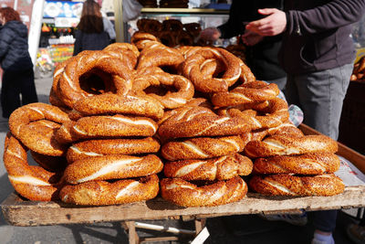 Midsection of man preparing food