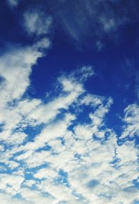 Low angle view of cloudy sky