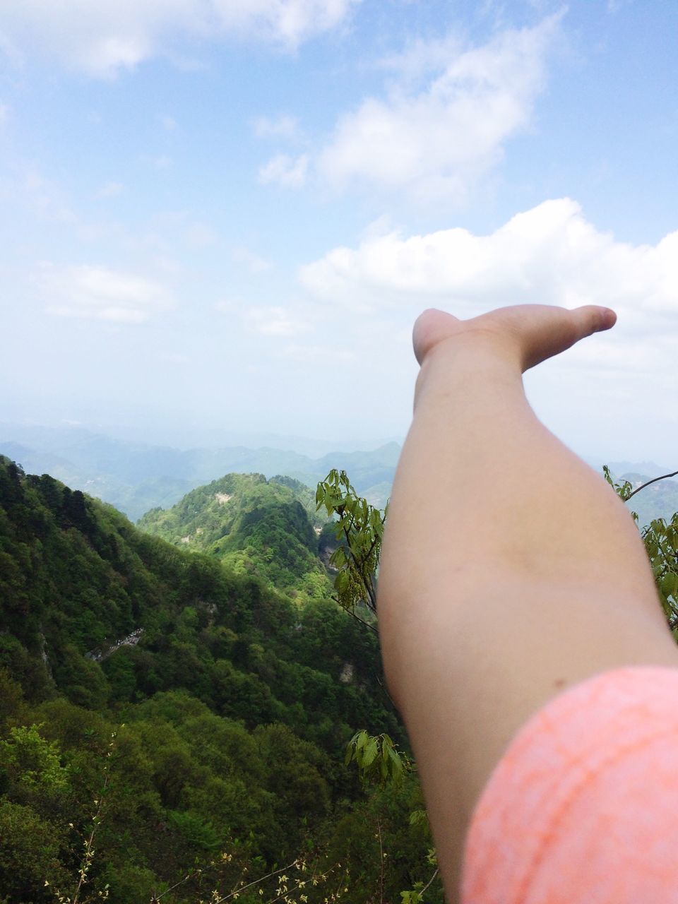 low section, person, sky, personal perspective, lifestyles, leisure activity, sea, relaxation, barefoot, beauty in nature, cloud - sky, nature, sunlight, day, human foot, outdoors