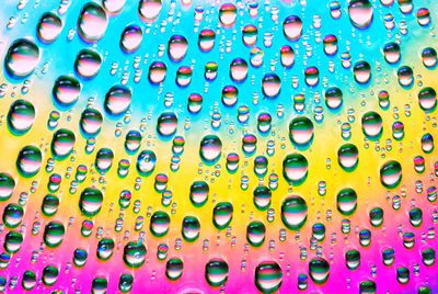 Full frame shot of bubbles in water