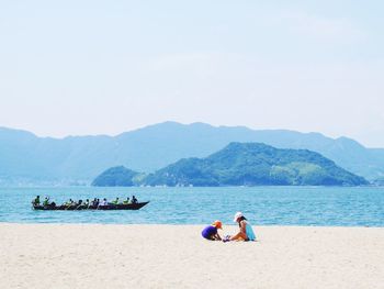 Scenic view of sea against sky