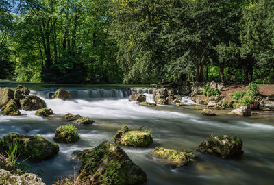 River flowing through rocks