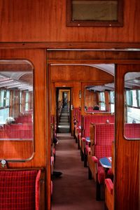 Interior of train