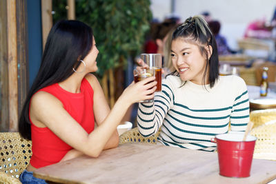 Young woman using mobile phone