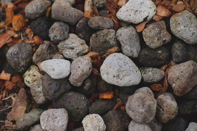 Full frame shot of pebbles