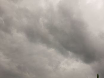 Low angle view of storm clouds in sky