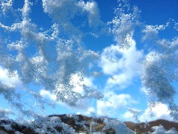 Low angle view of cloudy sky