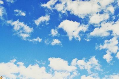 Low angle view of cloudy sky