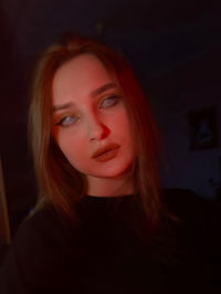 Portrait of beautiful young woman