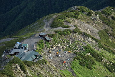 High angle view of mountain