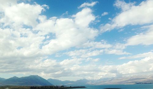 Low angle view of cloudy sky