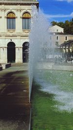 Fountain in water