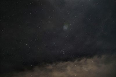 Star field against sky at night
